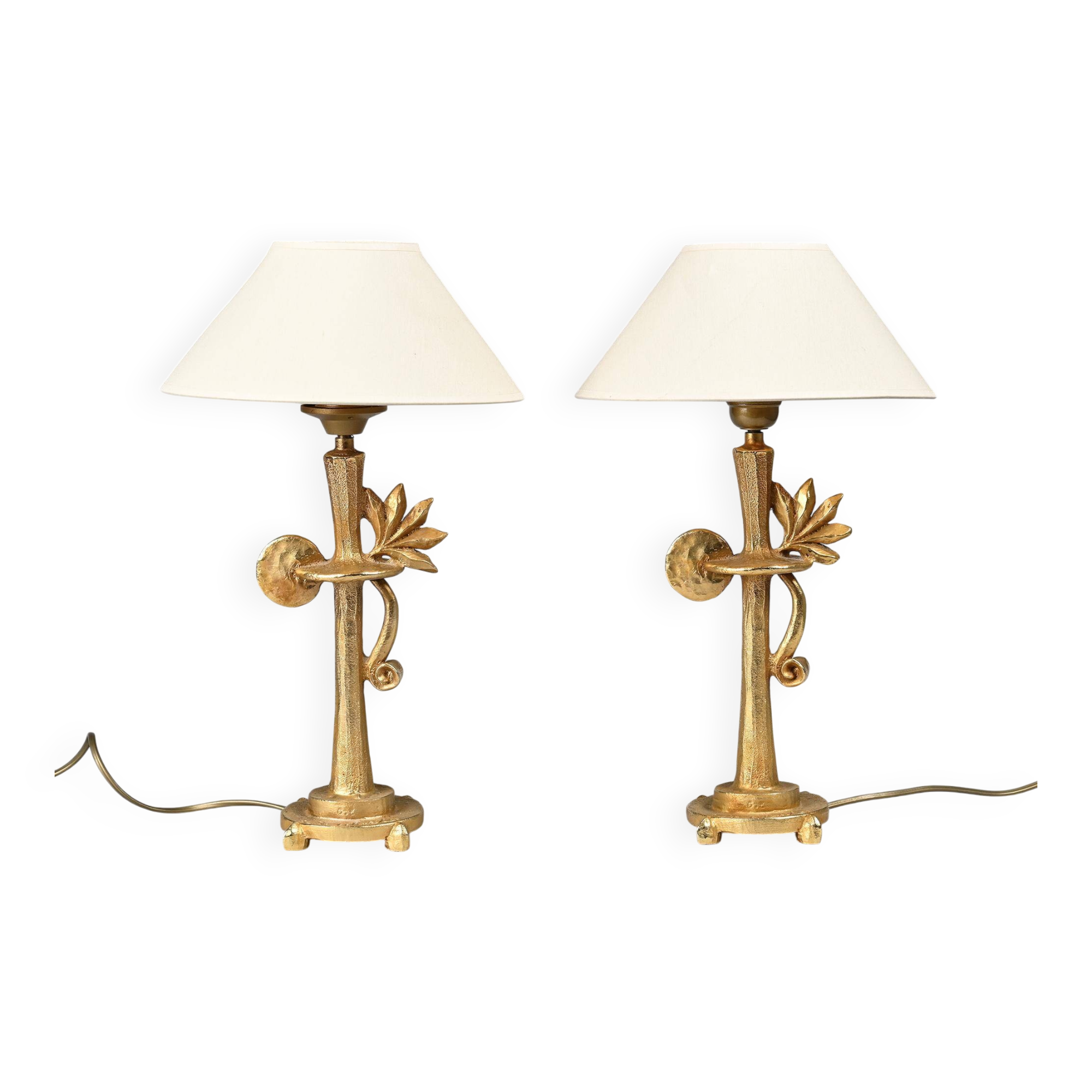 Pair of table lamps by De Waël, France, circa 2000.