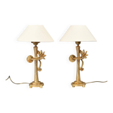 Pair of table lamps by De Waël, France, circa 2000.