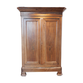 Armoire de sacristie Louis Philippe en noyer