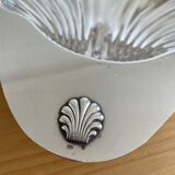 Silver metal cup form shell