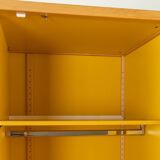 Wardrobe from the Profilsystem collection by Flötotto, 1970s, yellow HPL, beech frame