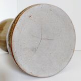 Large vintage enameled stoneware vase