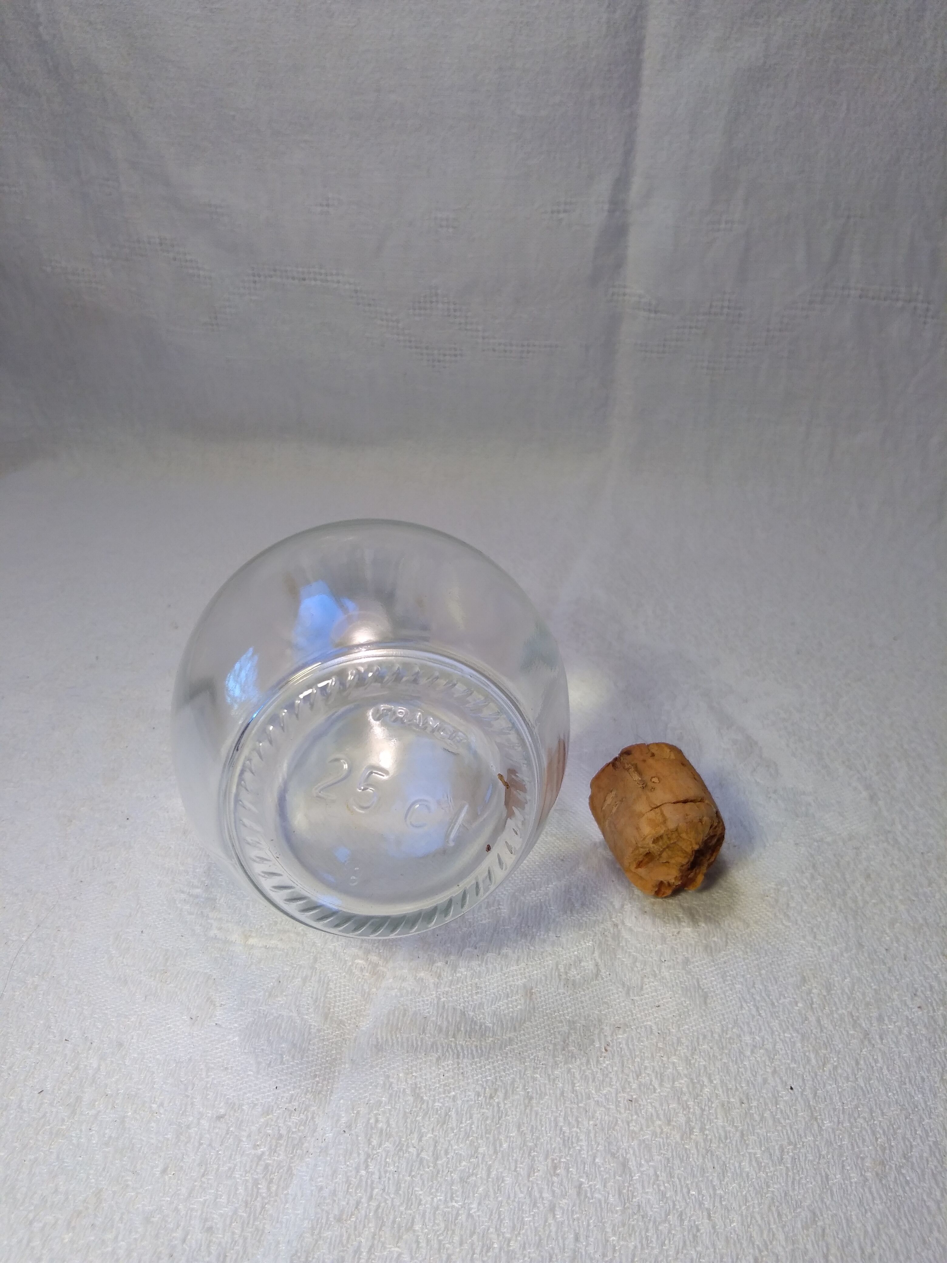 Moulded glass carafe