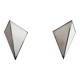 Pair of opal glass wall lights with an aluminium body, 1980s, Germany