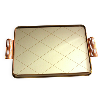 1950s Elegant mirror serving tray