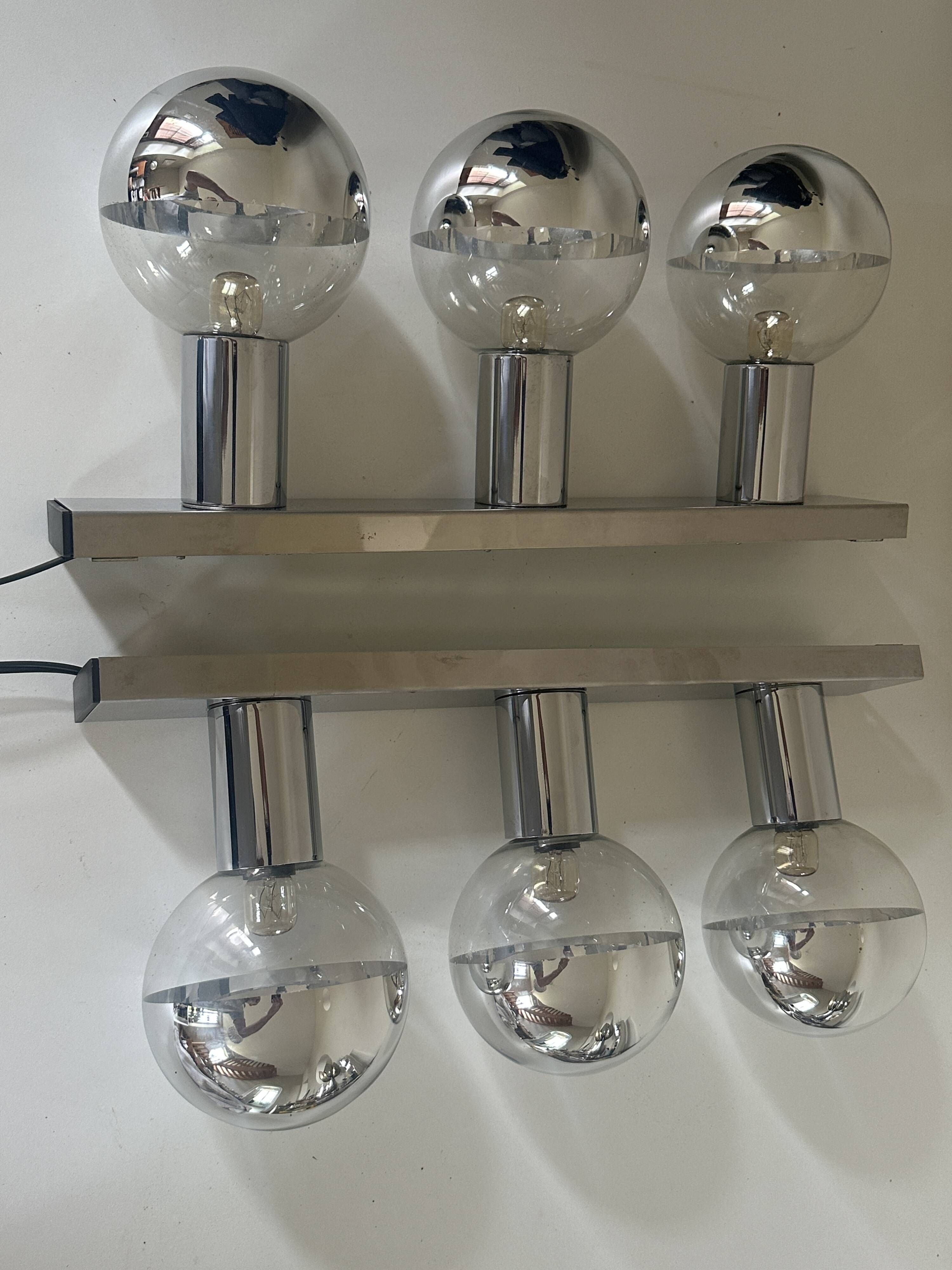 Pair of Motokko Ishii wall lights, vintage design, 70s