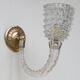 Set of 2 Art Deco Wall Light in Murano Rostrato Glass by Barovier e Toso, 1