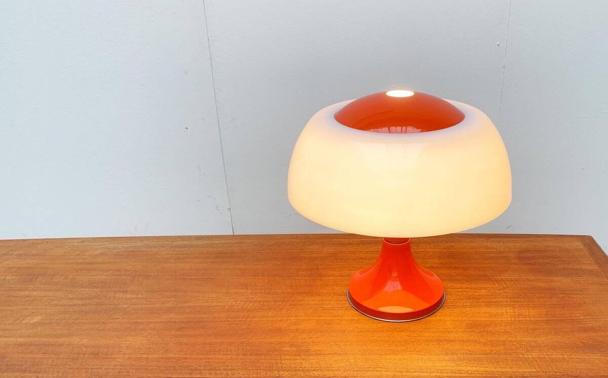 Italian table lamp from the mid-century space age by Gaetano Sciolari for Ecolight/Valenti.