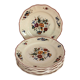 Set of 8 flat plates Sarreguemines Marly