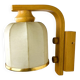 Cocoon wall lamp, resin and pine, Italy, Circa 1970's