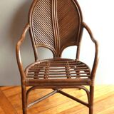 Pair of armchairs attributed to Vivai del Sud, Italy 70s/80s