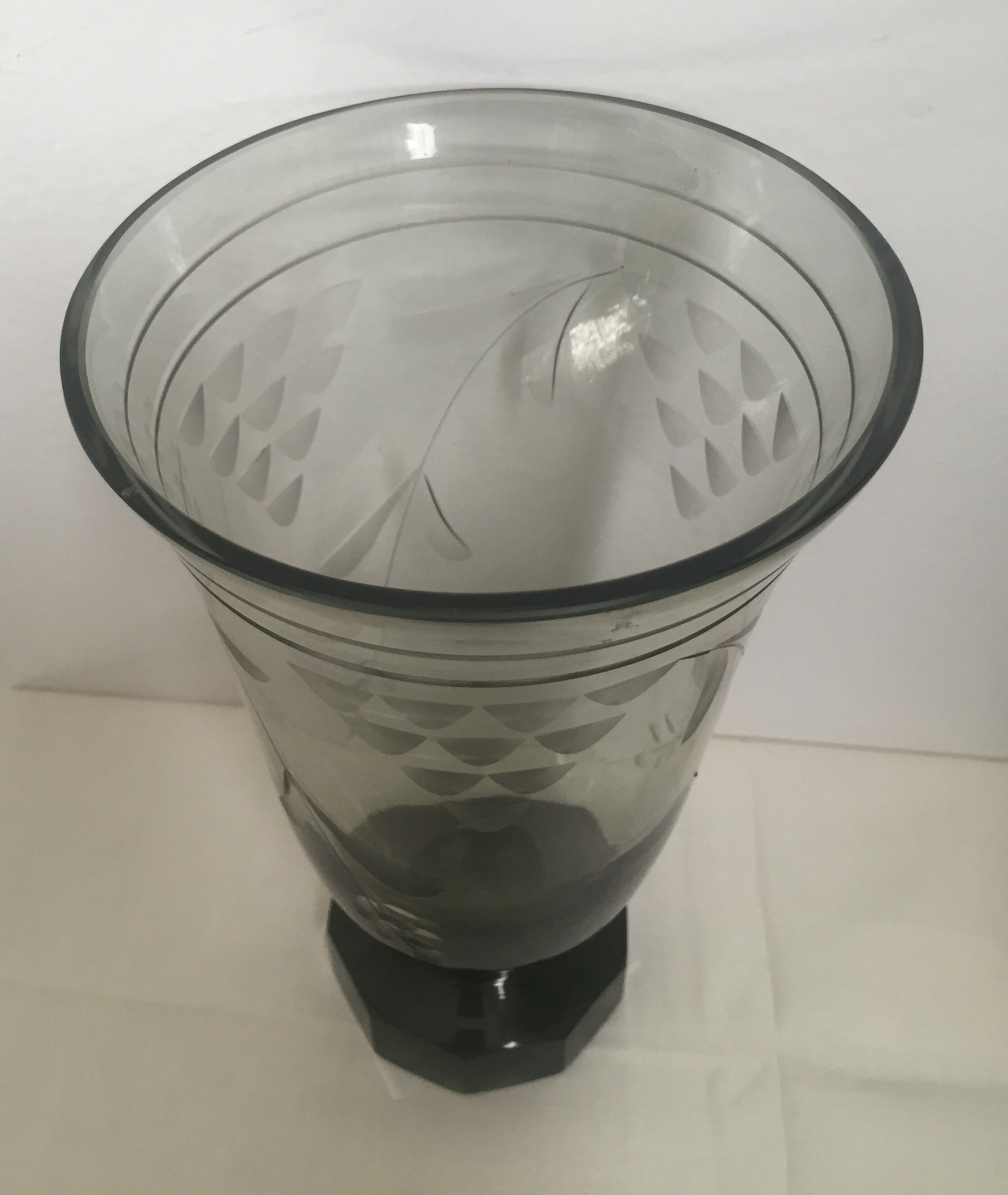 Ancient vase in bohemian crystal