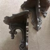 Pair of church shelves