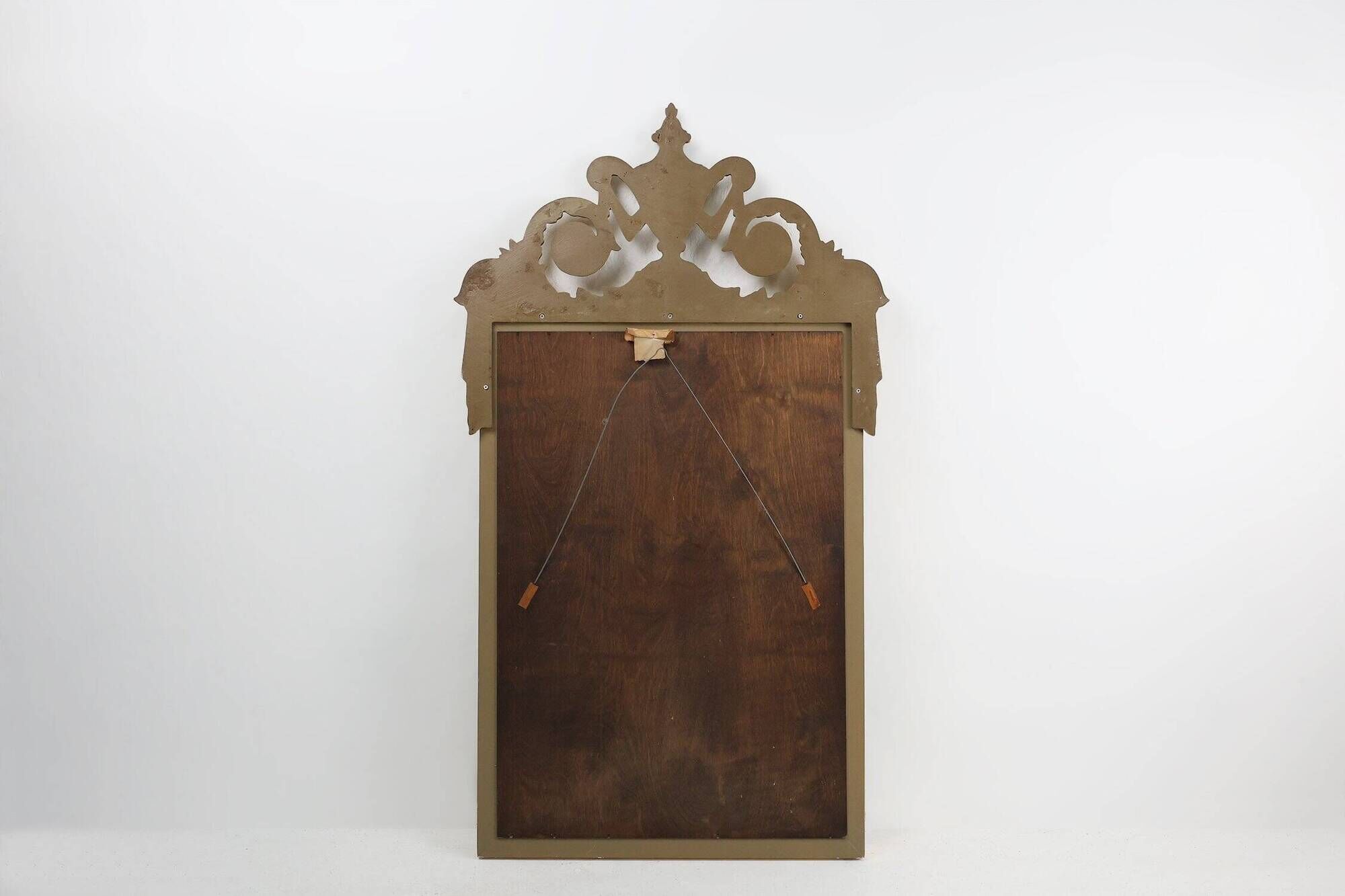 20th Century Napoleon III style mirror in wood with facet cut mirror, Franc