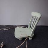 Wooden chair swing for hanging