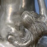 Sculptural bronze vase by Jean-Garnier