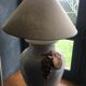 Ceramic lamp in the shape of a bunch of grapes.