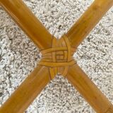 Roche bobois rattan and bamboo armchair