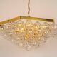 Extra-large glass Tulip chandelier by Kaiser, Germany, 1960s.