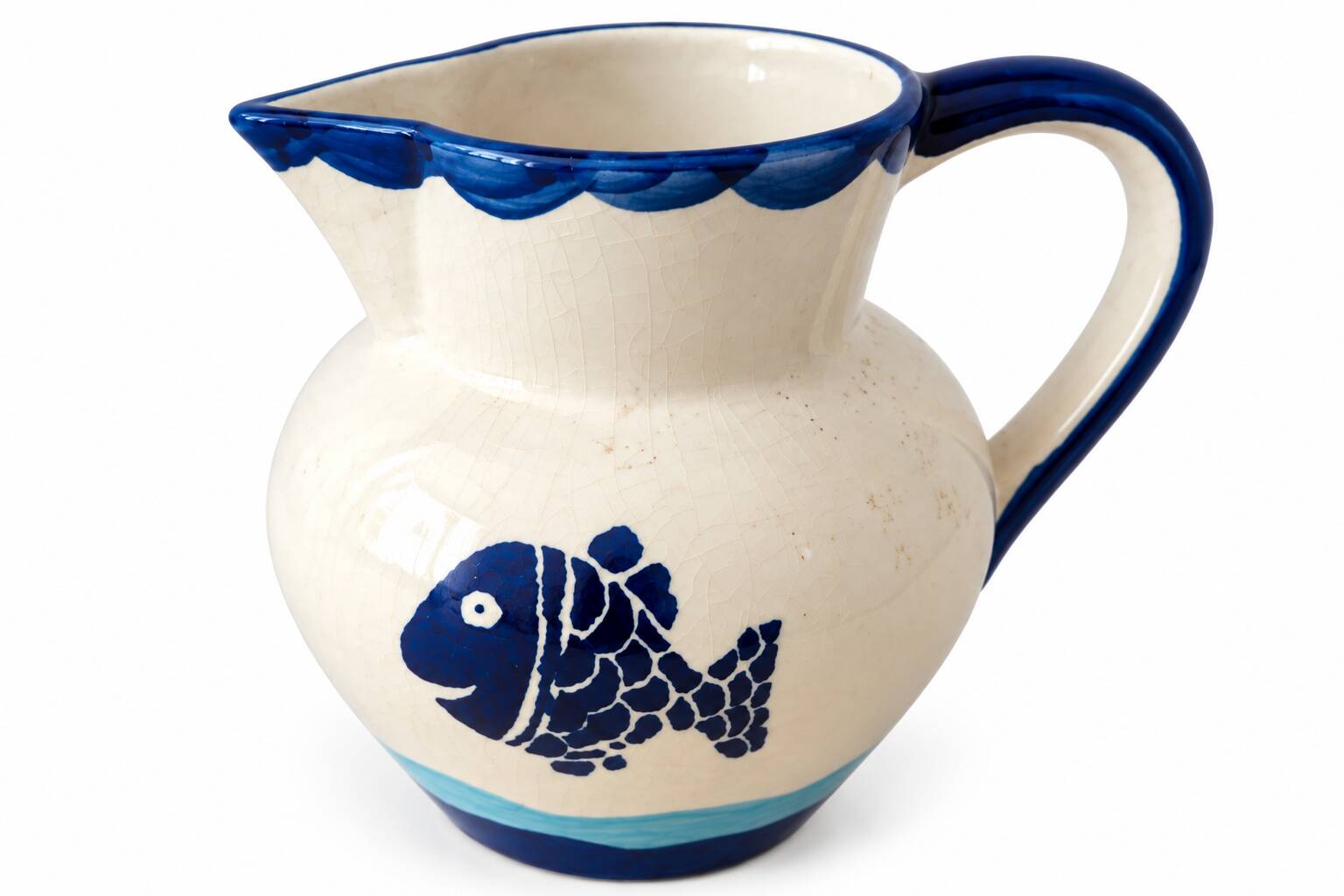 Vintage ceramic jug hand-painted – Portugal