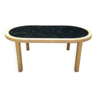 Rattan dining table 1980