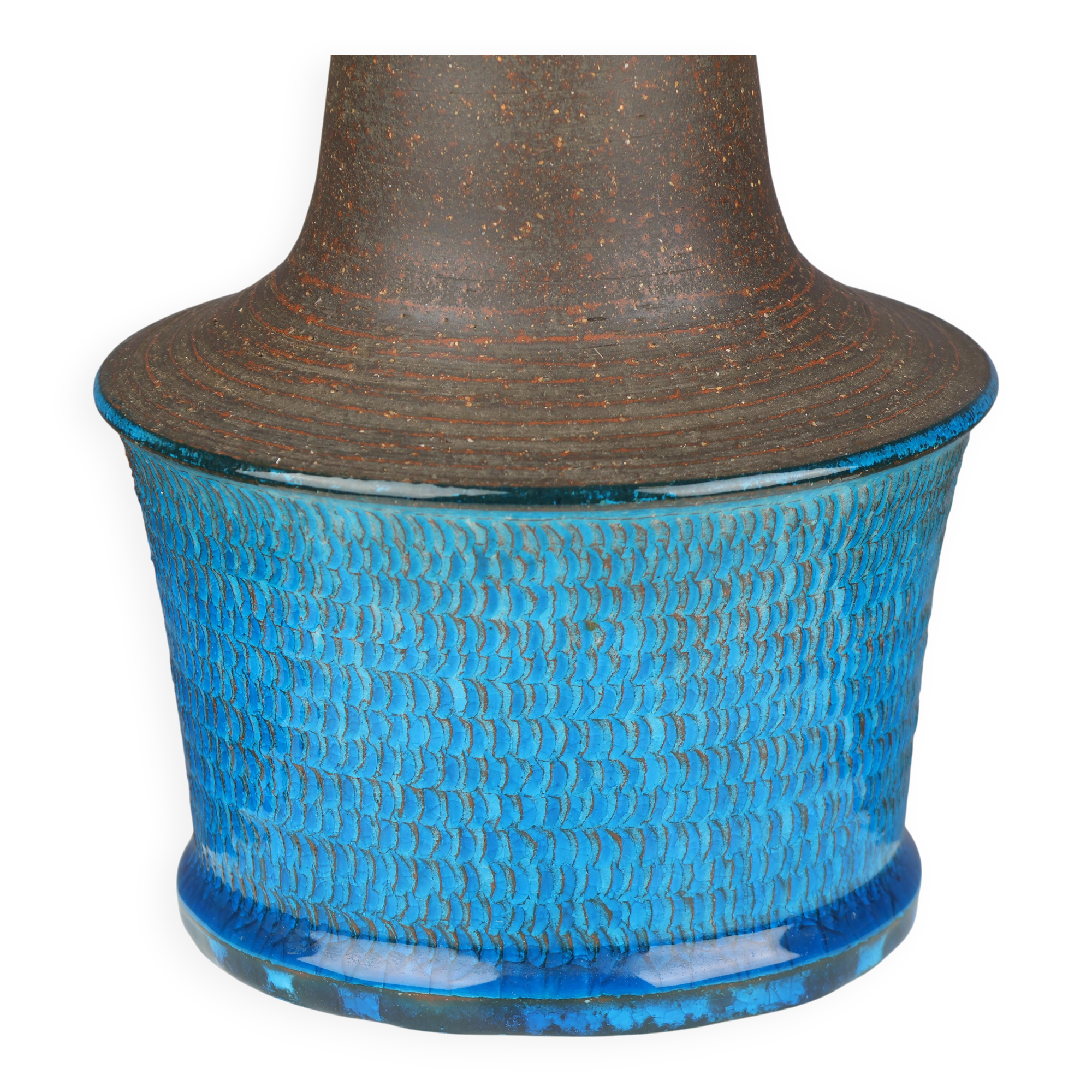 Nils Kahler table lamp in ceramic by Herman A. Kähler, Denmark, 1960 signed