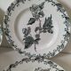 4 ironstone plates A. Lebacqz & M. Bouchart Richelieu model