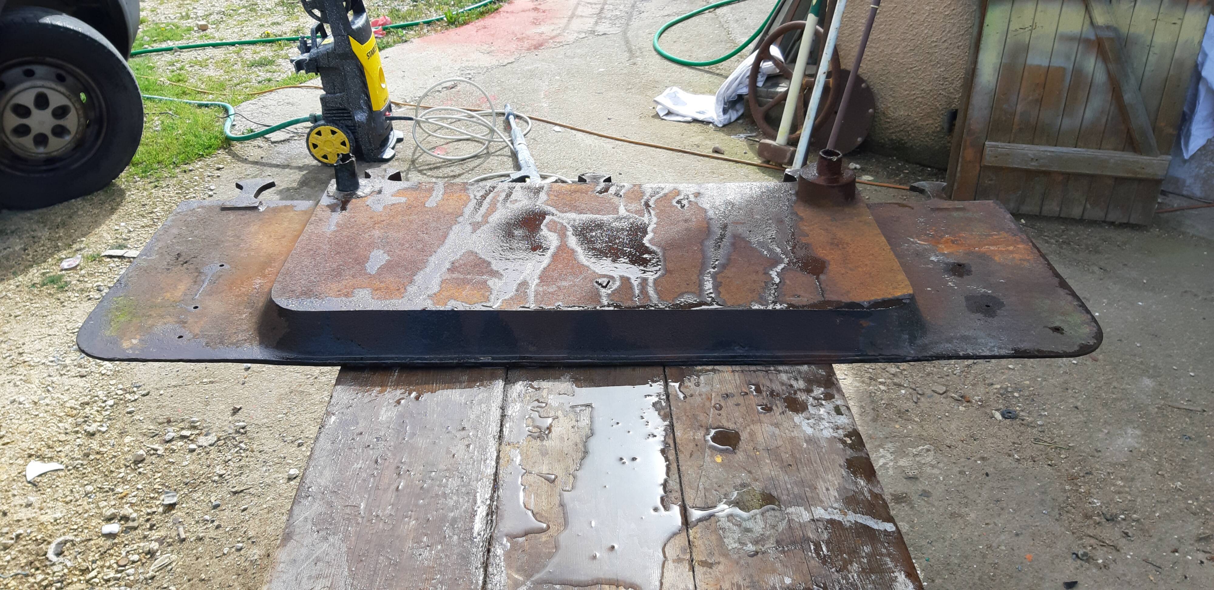 Industrial garage cast iron sink