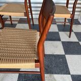 Set of 5 chairs from the 50s designed by Georg Leowald