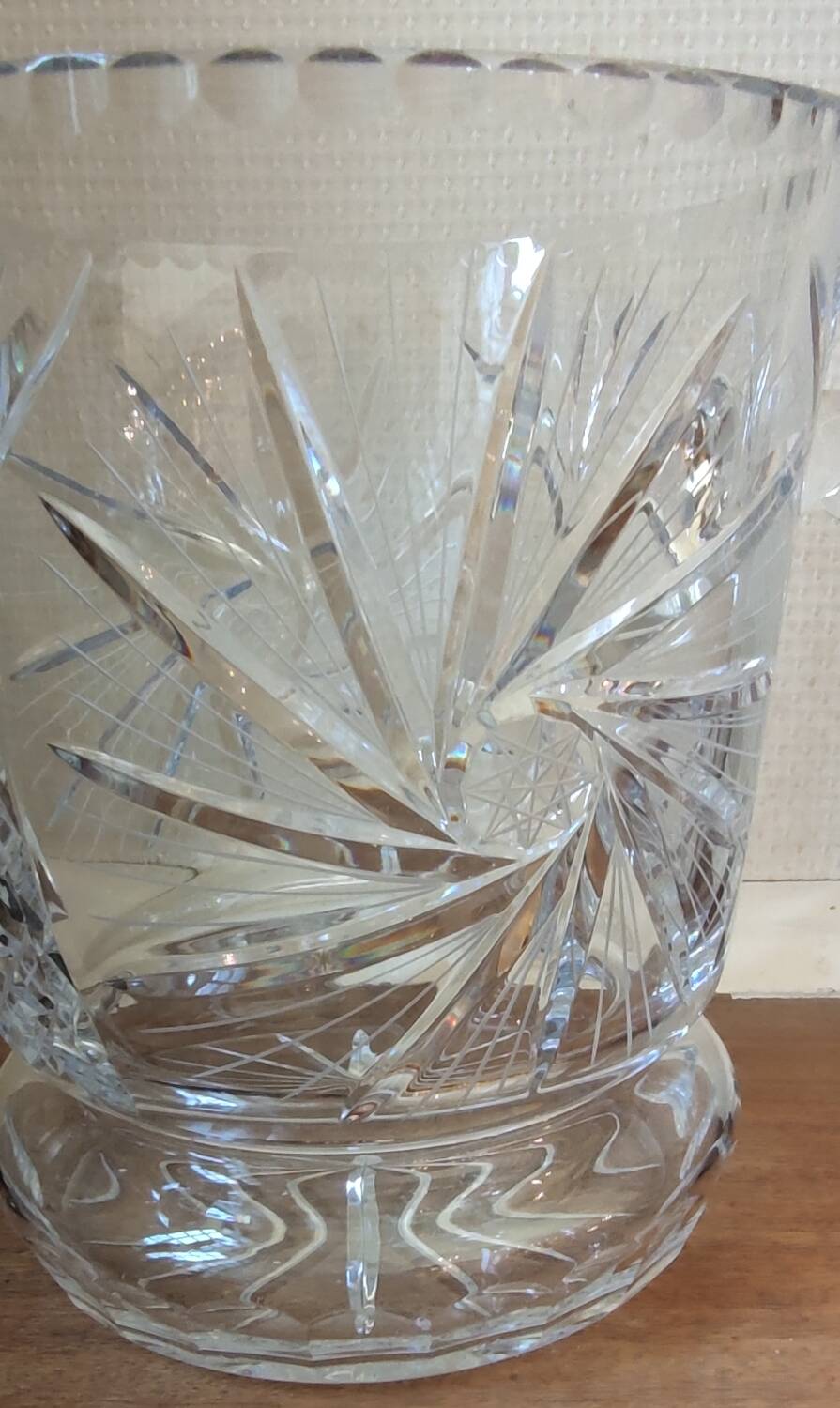 Old crystal champagne bucket Grand Dukes of Lorraine