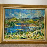 Mediterranean landscape signed Guery