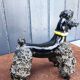 Groomed Poodle in Iridescent Ceramic, 1950