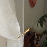 Vintage patère in solid golden brass