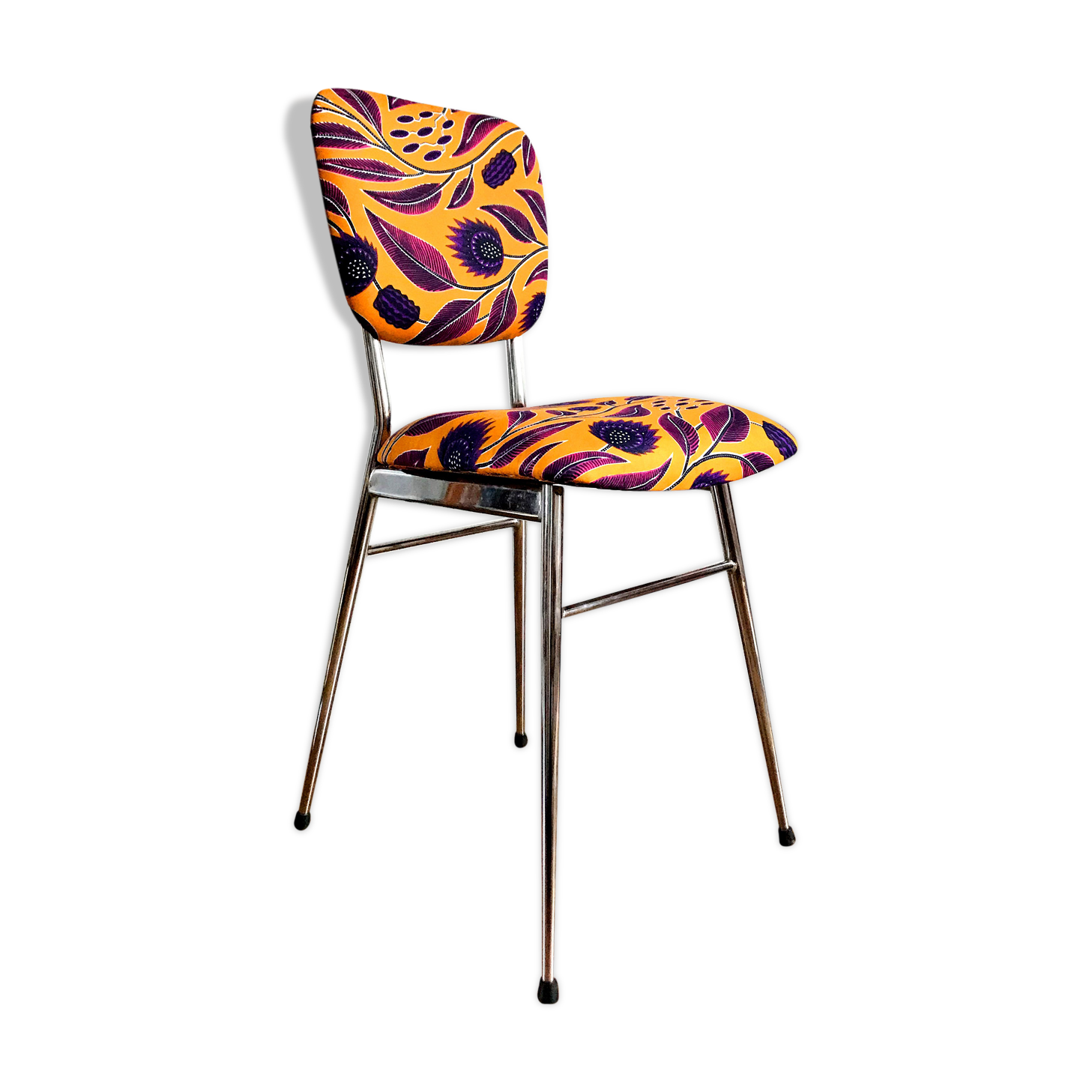 Re-carpeted vintage chair