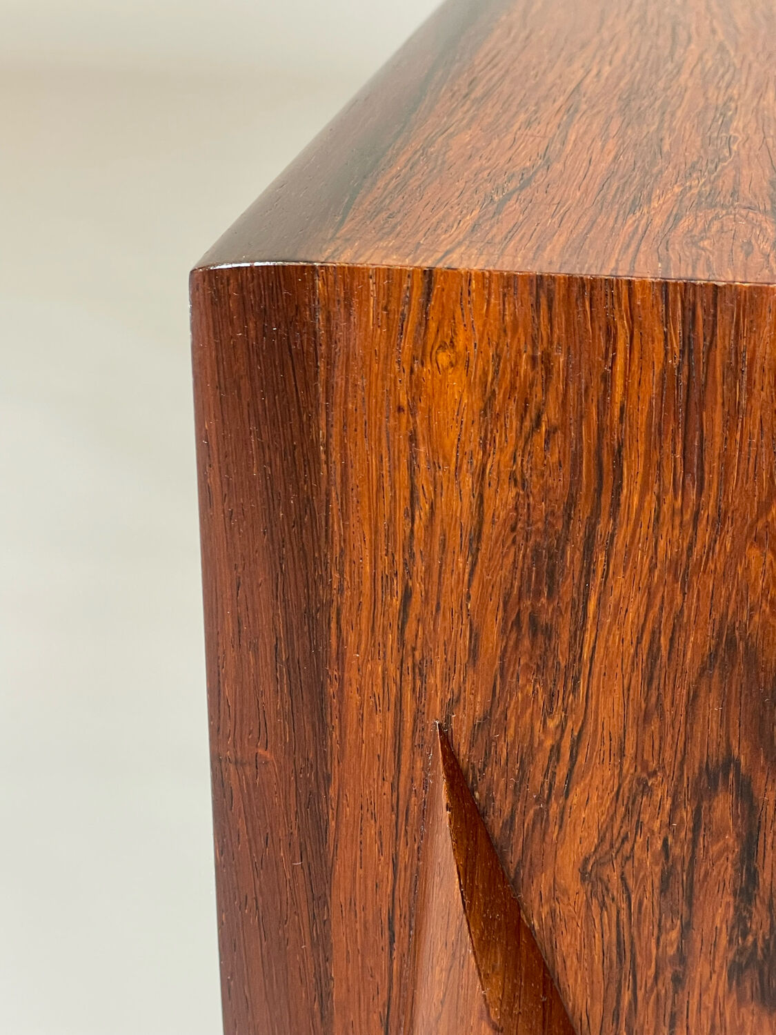 Palisander beside chest by Niels Clausen for N.C. Møbler