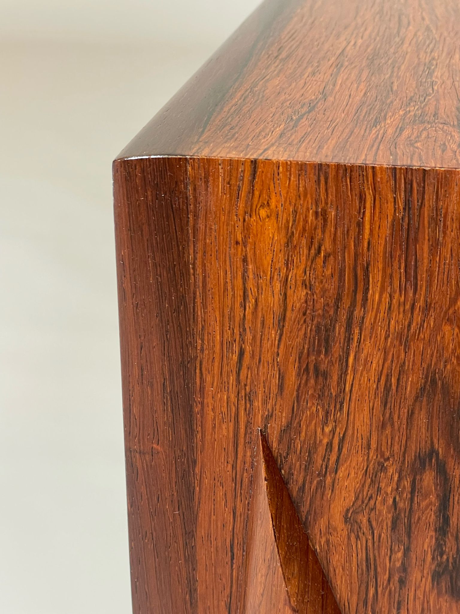 Palisander beside chest by Niels Clausen for N.C. Møbler