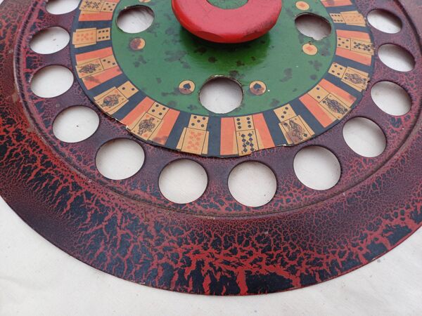 Jeu ancien roulette de billard '' zanzi