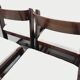 Set of 6 vintage Italian sleigh chairs by Mario Sabot