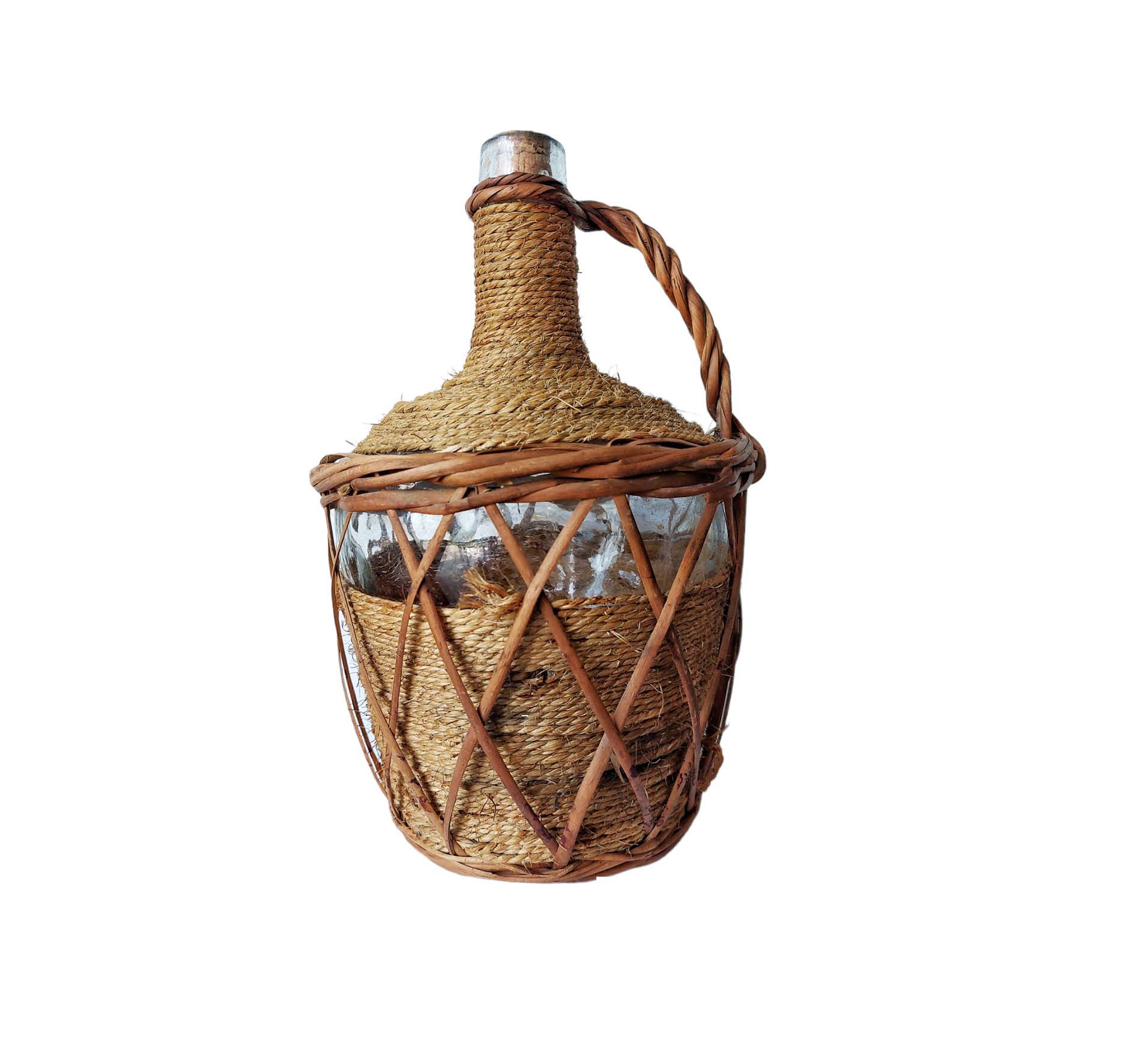 Rattan demijohn