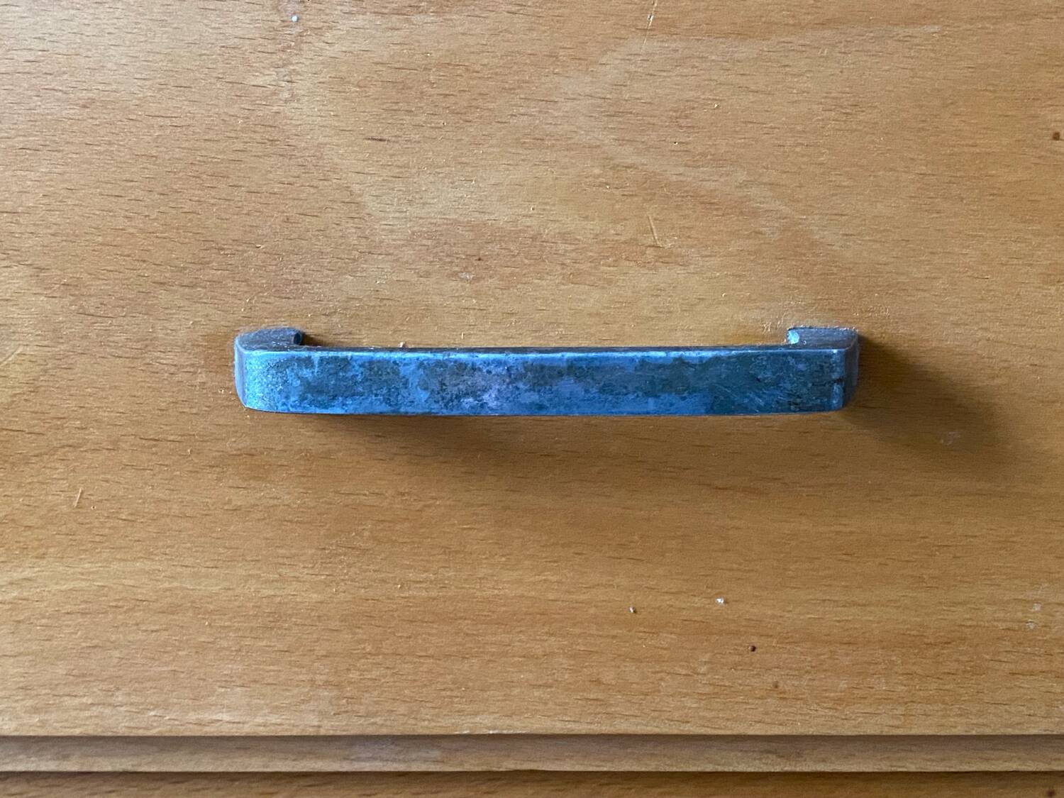 Vintage wooden chest of drawers from the 1950s