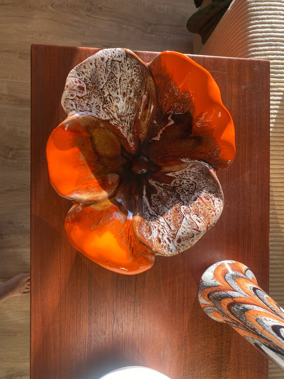 Vide poche forme fleur vintage vallauris