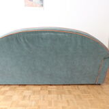 Velvet club sofa - 4 seats - damaged