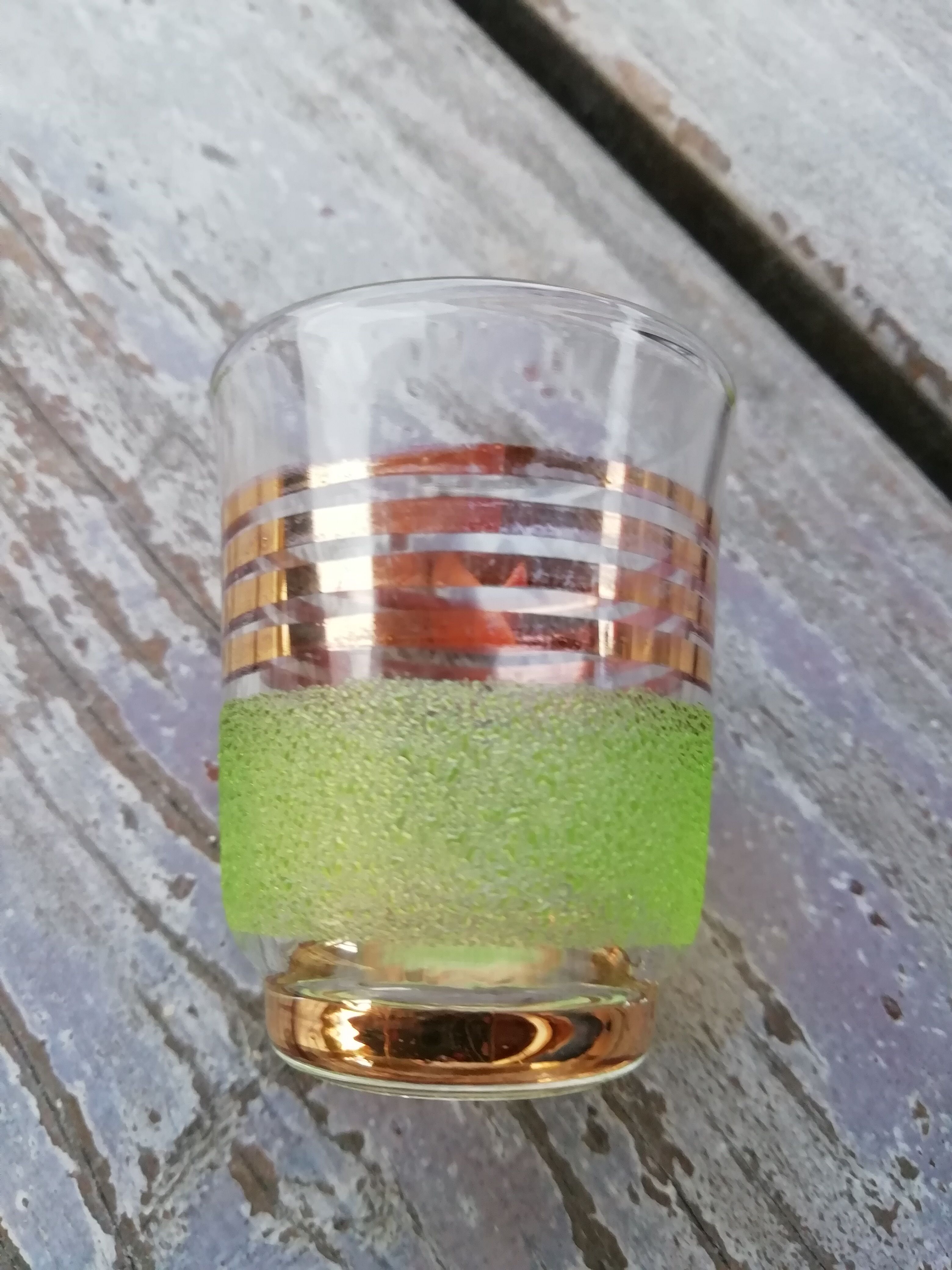 Granite liqueur glasses