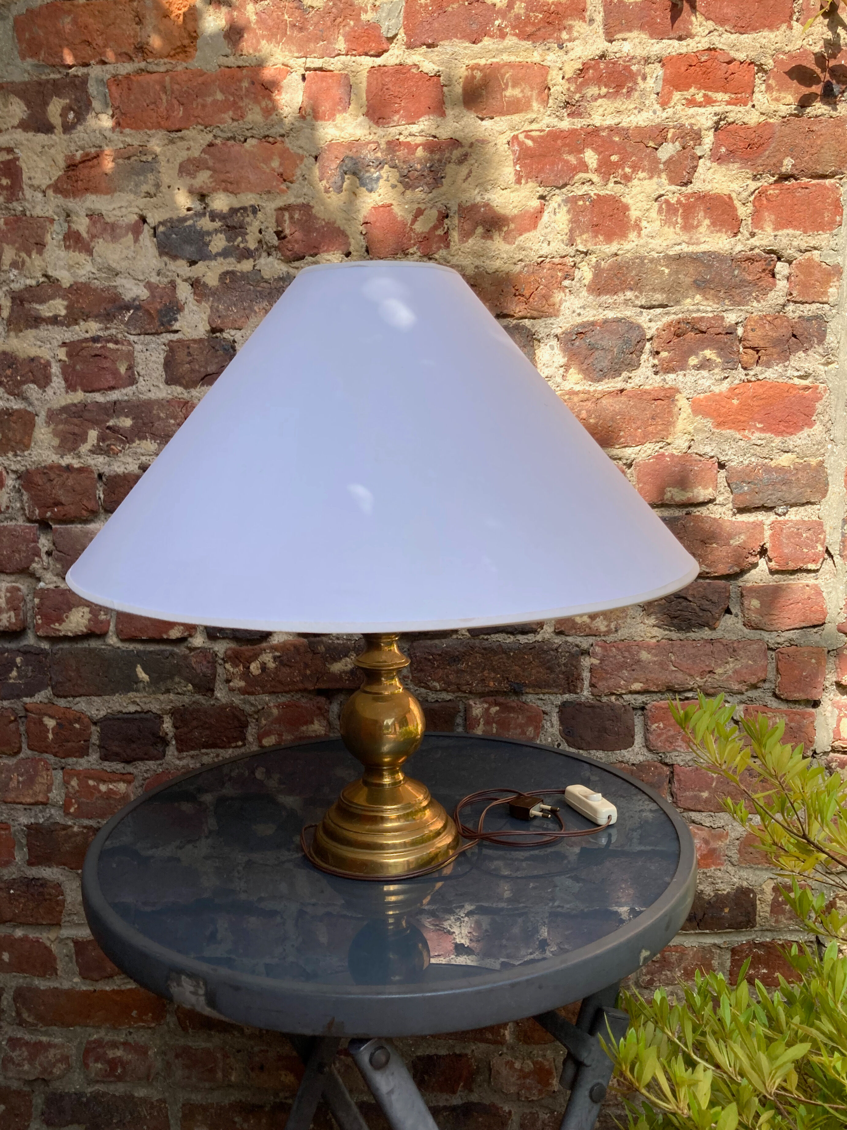 Vintage brass table lamp
