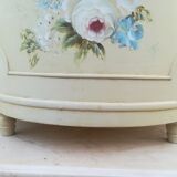 Half moon chest painted wooden