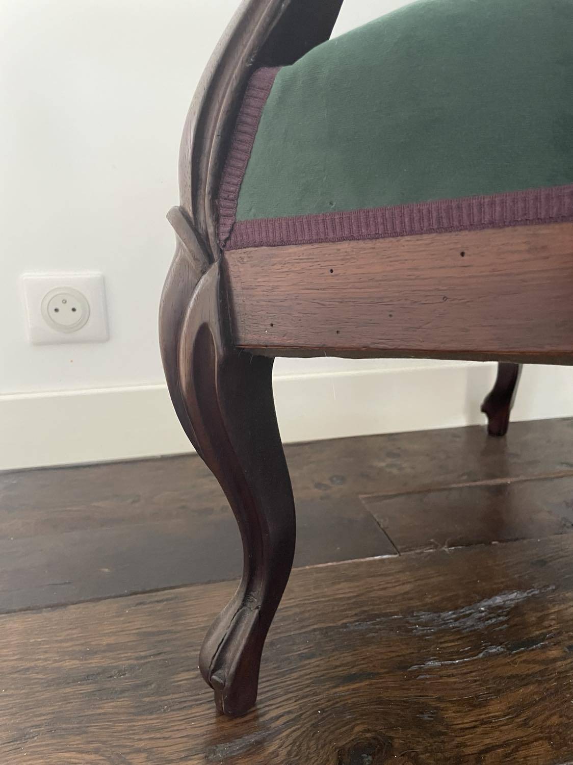 Louis Philippe armchair in rosewood