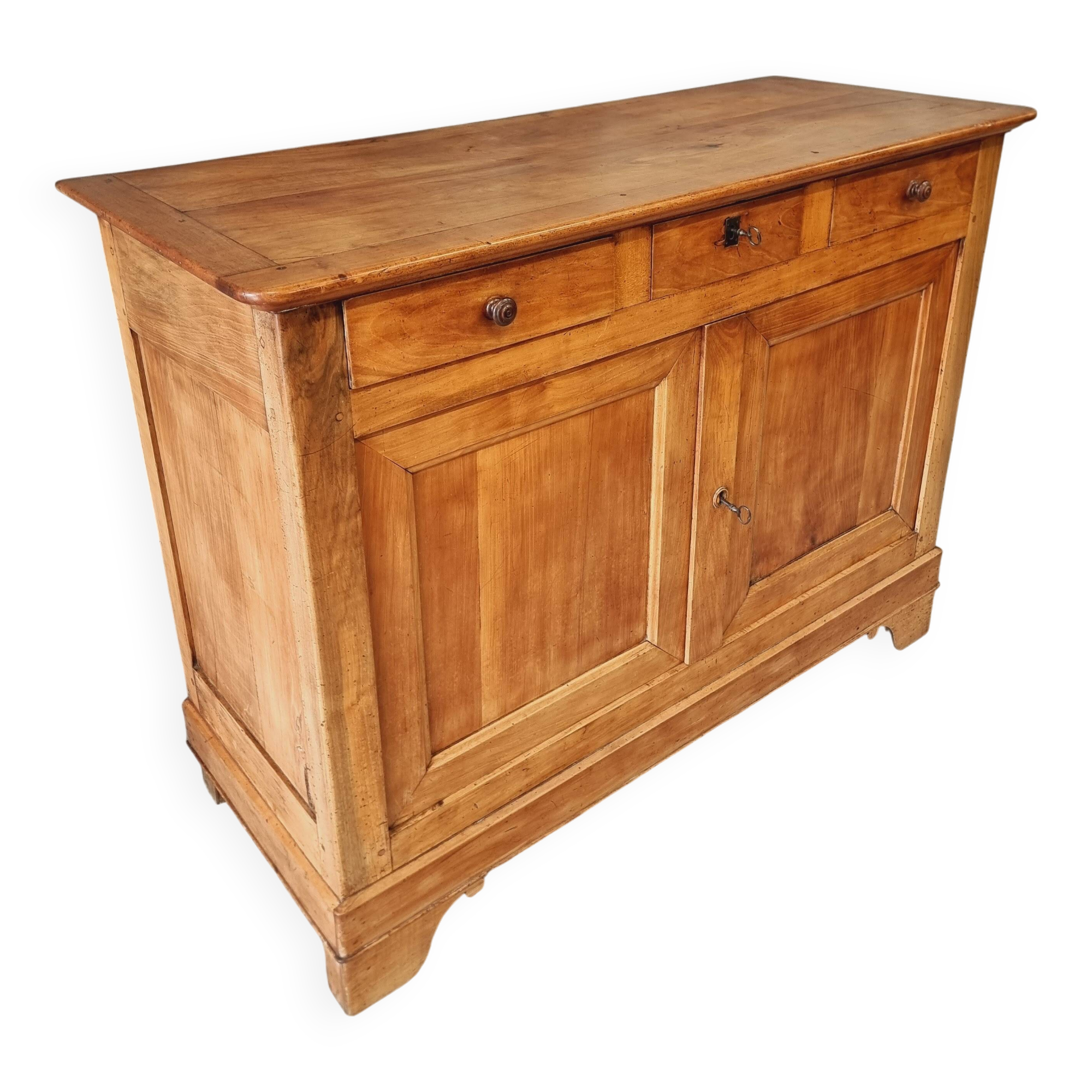 Buffet ancien enfilade commode 19ème siècle en merisier français