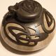 Inkwell old ceramic tin