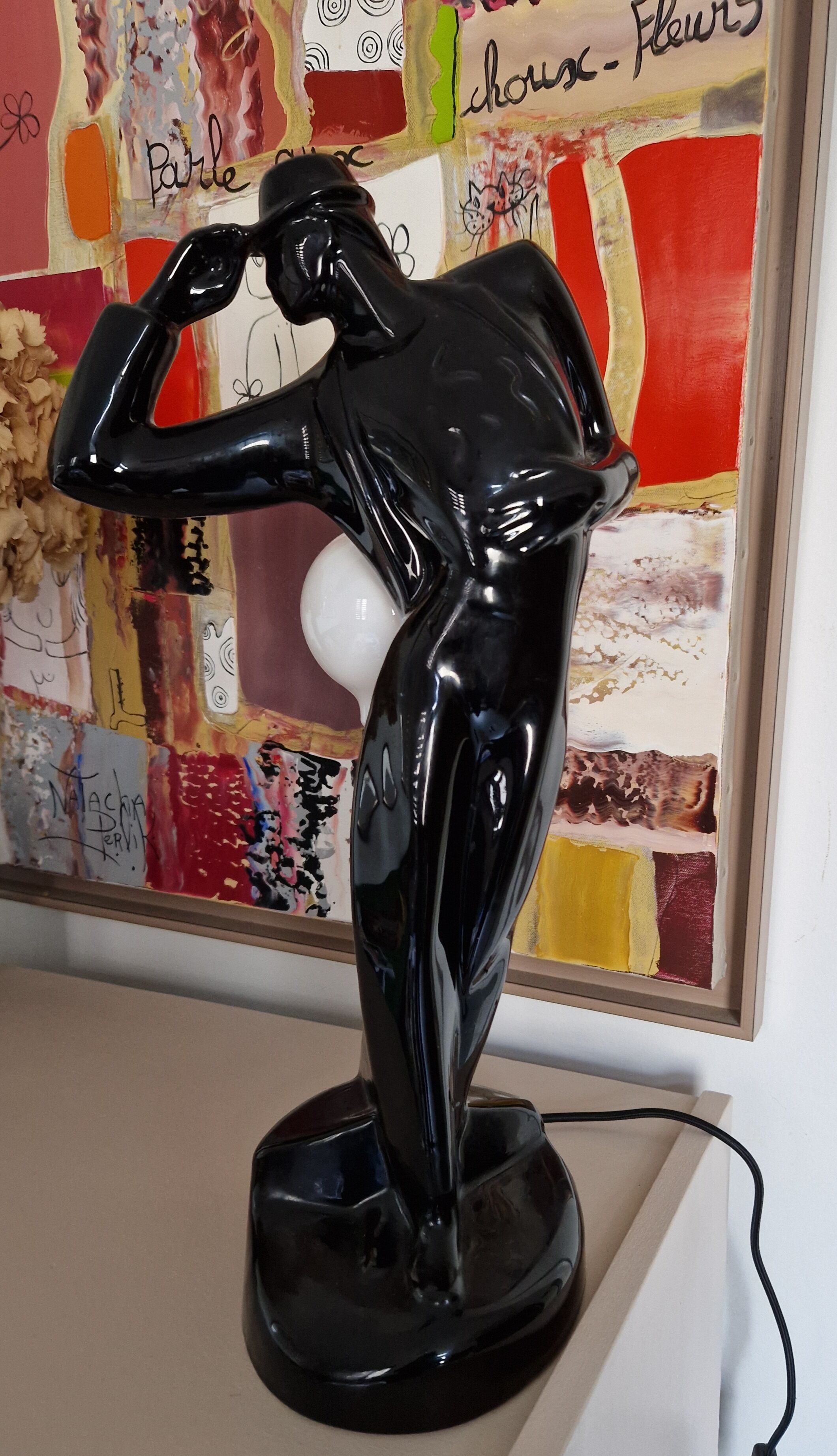 Ceramic lamp by VL Hollande 1970