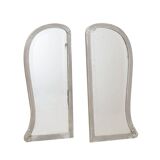 Set of two mirrors in pine frame, Danish design, 1960s, production: Denmark